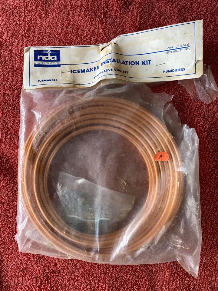 Kit de instalación de máquina de hielo NDA distribuidores mayoristas bobina de cobre 25 pies Foto 1 de 4
