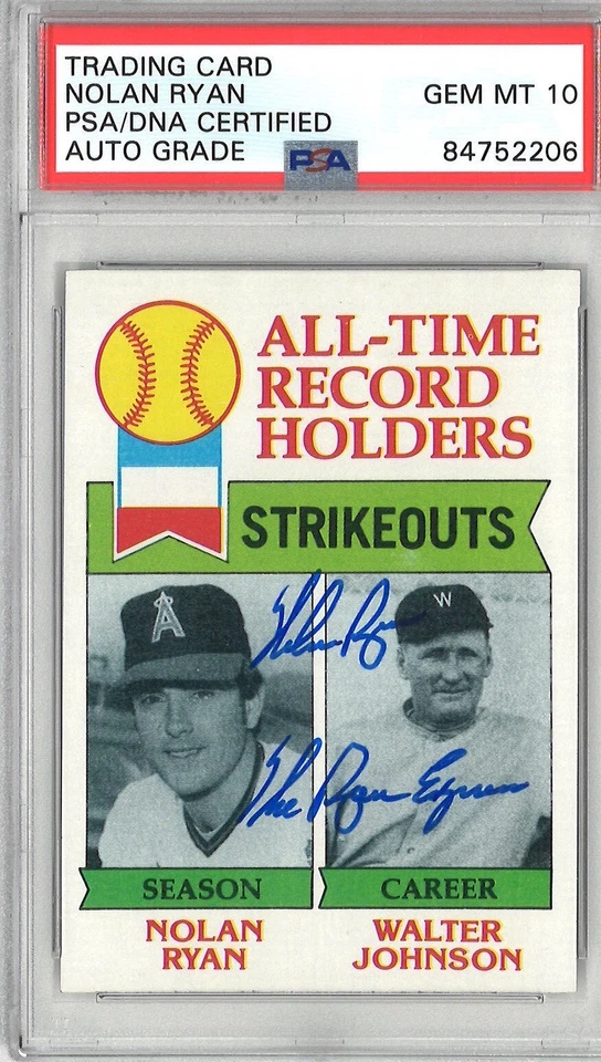Nolan Ryan Signed 1979 Topps Trading Card #417 PSA DNA 84752206 GEM MINT 10 AUTO - Image 1 of 1