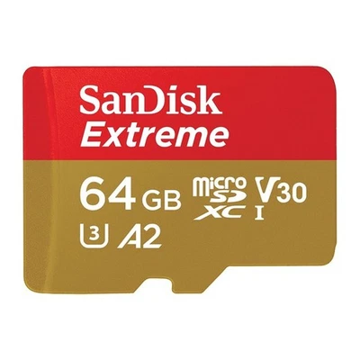SanDisk Extreme 64 GB MicroSDXC UHS-I Classe 10 - Immagine 1 di 4