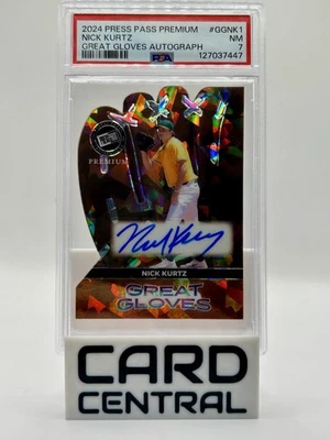 2024 Press Pass - Nick Kurtz Grandes Guantes Automático/10 Foto 1 de 2