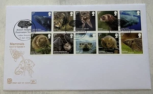 GB QEII 2010 Mammals Stuart Embossed FDC Hedgehog Preservation Society Cat £15++ - Picture 1 of 5