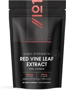 Red Vine Leaf Extract 650Mg - 30% Polyphenols (195Mg) Equivalent to 9,750Mg Red - Picture 1 of 6