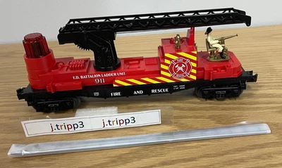 Lionel 2223040 Fire Rescue F.D. Ladder Car Emergency Response 911 Train O Gauge - Image 1 of 4