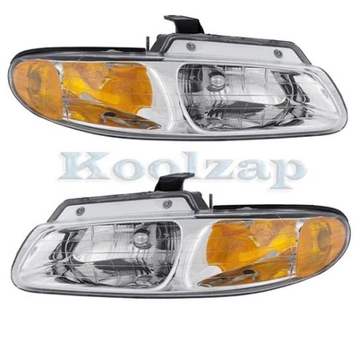 Par de faros halógenos delanteros con bombilla para caravana 2000-00 Foto 1 de 4