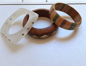 Vintage Konvolut 3 Armreif Armbänder - Bild 1 von 5