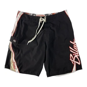 Vintage Billabong Board Shorts Men 36 Black Mark Occhilupo Surfing Australia Y2K - Picture 1 of 9