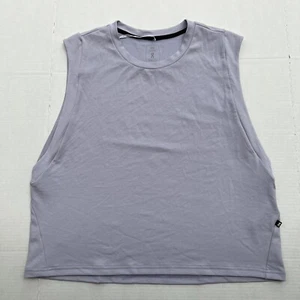 On Cloud Tank Top Womens Medium Purple Focus Crop Running Apparel Gym Lavender - Picture 1 of 20