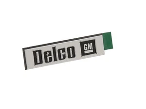1984-1989 Corvette Radio Speaker Grille Delco GM Name Plate - Picture 1 of 2