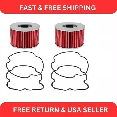 Oil Filter for Suzuki GS550 1977 1978 1979 1980 1983 1984 1985 1986 2-Pack - Image 1 of 4