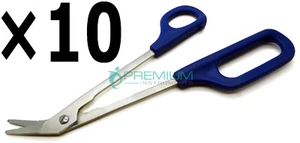 10 Pcs Foot Nails Scissors 20cm Angled End 3.5cm Micro-Toothing Ergonomic Tools - Picture 1 of 6