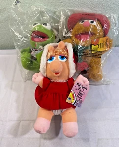 Vintage 1988 McDonalds Baby Muppets - Miss Piggy, Kermit & Fozzie Bear - NOS - Bild 1 von 7