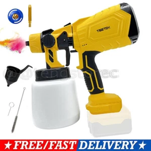 Cordless Paint Sprayer 1000ML Electric Spray Gun for Dewalt 18V Li-ion Battery - Picture 1 of 13
