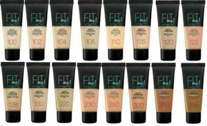 MAYBELLINE Fit Me Matte + Poreless Liquid Foundation * New & Original *  - Picture 1 of 23