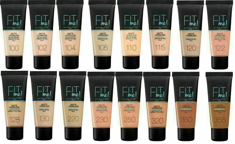MAYBELLINE Fit Me Matte + Poreless Liquid Foundation * New & Original *  - Image 1 of 1