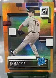 2022 Donruss Rated Rookie Orange Holo #71 Reiss Knehr Padres - Picture 1 of 3