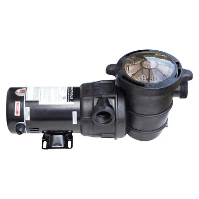 Swimline HydroTools Hydro Flo 1.0 HP 5280 GPH 2 Speed Horizontal Discharge Pump - Image 1 of 4