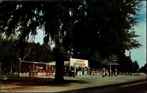 Light's Motor Court, Restaurant, Gas Service Station, US Rt. 17 Georgia Postcard - Picture 1 of 2