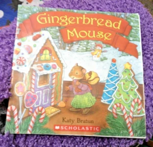 GINGERBREAD MOUSE PB BY KATY BRATUN ADORABLE DRAWINGS FREE SHIPPING - Picture 1 of 1