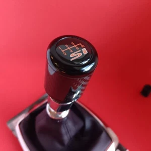 BLACK CARBON FIBER SI JDM 6SP SHIFT GEAR KNOB for CIVIC MK8 MK9 MKX FK FG ACCORD - Picture 1 of 6
