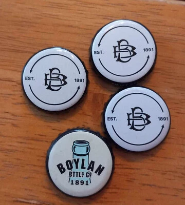 BOYLAN Bottling Co ~ tapa botella ~ lote de 6 ~ refresco, pop ~ hecho en EE. UU. Foto 1 de 3