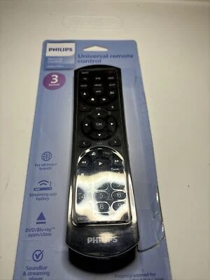 Philips Universal Remote 4 All Major Brands 3-Device Configuration FREE SHIPPING - Image 1 of 3