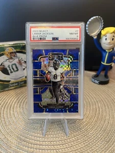 2023 Select Lamar Jackson Ravens Checkerboard Prizm Concourse /199 PSA 8 - Picture 1 of 2