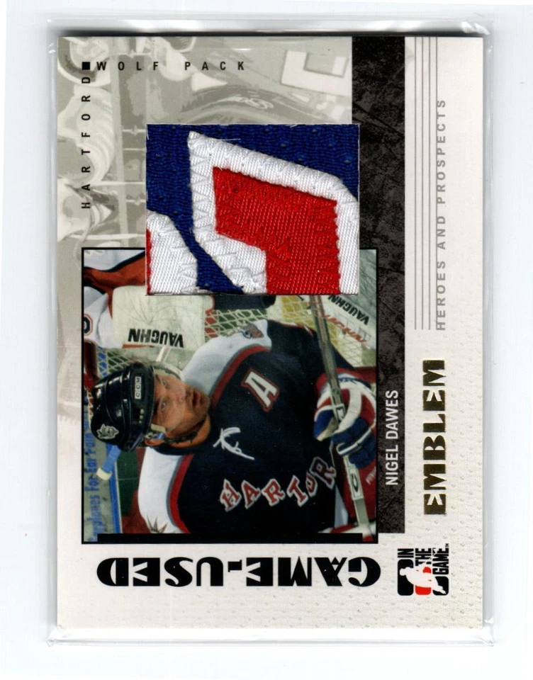 2007-08 ITG Heroes and Prospects Emblems #GUE44 Nigel Dawes *#/30 - Image 1 of 1