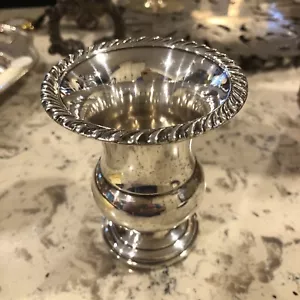 Vintage Urne 925 Sterlingsilber Knospen Vase/Zahn Pick Halter verstärkte Basis 3,12 OzT - Bild 1 von 4