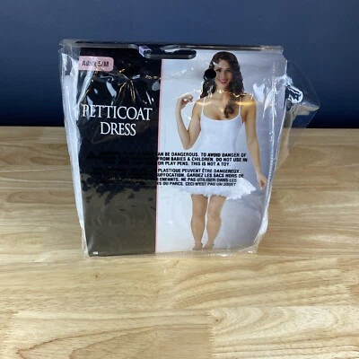 Costumes USA  Adult White Petticoat Dress Halloween Costume Small Medium - Image 1 of 4