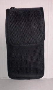 Vertical Cell Phone Holster Nylon Pouch with Belt Loop /Metal Clip 5.7-6.3” - Picture 1 of 3