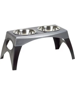 Coastal - Maslow - Elevated Feeder - Single Pack, Grey and Black New - Picture 1 of 6