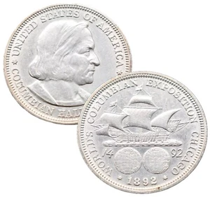 1892 Columbian Exposition Silver Half Dollar CIRCULATED COMMEMORATIVE! - Picture 1 of 1