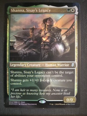 Shanna, Sisay's Legacy NM FOIL Dominaria FNM 2018 PROMO MTG FREE SHIPPING - Image 1 of 2