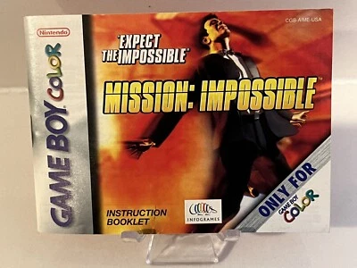 Mission Impossible - 2000 Nintendo Game Boy Color - Instruction Manual - Image 1 of 2