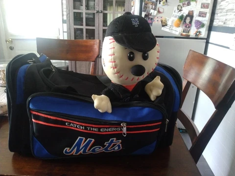 New York Mets Lot Of 2 Gym Bag And Mascot Doll 🔥⚾🗽 Cover