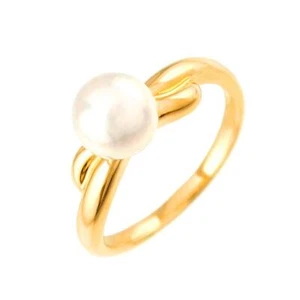 TASAKI Akoya Pearl 6.8mm Ring 18K YG 750 Size5.75-6(US) 90276167 - Picture 1 of 7
