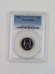 1963 Philadelphia Jefferson Nickel 5C PCGS PR66 Toned - Picture 1 of 4