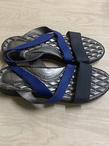 Life Stride Progress Blue Sandals Women Size 11 Active Arch - Picture 1 of 6