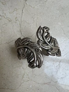 Vintage Los Ballesteros Blatt Design Sterlingsilber Armreif Armband - Bild 1 von 3