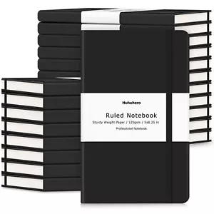 Huhuhero Lined Journal Notebook 20 Pack Hardcover College Ruled Notebooks for... - Picture 1 of 7
