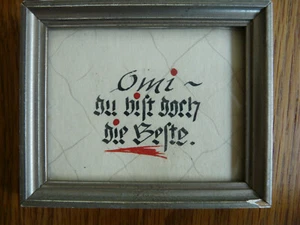 Omi - Du bist doch die Beste, gerahmt - Bild 1 von 4