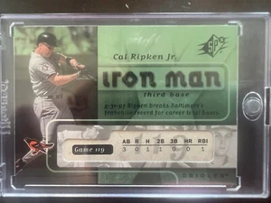 Cal Ripken Jr 2007 SPX Iron Man Platinum 1/1 - Picture 1 of 12