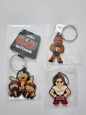 Pro Wrestling Crate Key Chain Lot Of 3 The Elite Taz Rowdy Roddy Piper  - Image 1 of 4