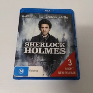 Sherlock Holmes (Blu-Ray 2009) Mystery Jude Law Robert Downey Jr Good Condition - Picture 1 of 5
