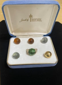 Jewels by Trifari Interchangeable Adjustable Ring in Original Box CROWN TRIFARI - Picture 1 of 10