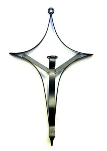 Wall Cross with Jesus Figure, Steel Gray Color-16.5H X 10.25W - Picture 1 of 2