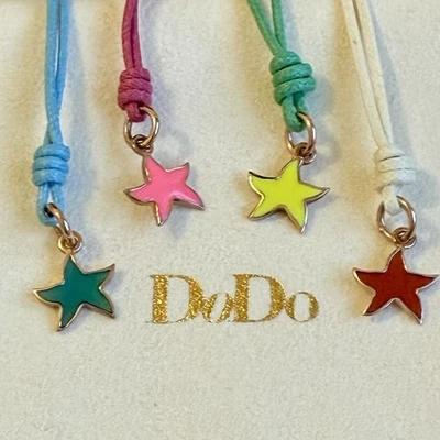 Dodo Pomellato Collana Ciondolo Stella Oro Rosa Smalto Giallo Fuori Produzione - Immagine 1 di 4