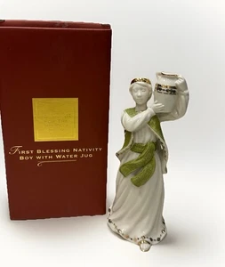 LENOX FIRST BLESSING BOY WITH WATER JUG-7" TALL-GREEN BELT-2007 VGC in Box - Picture 1 of 9