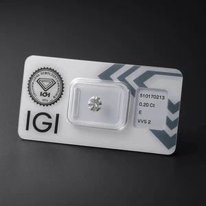 VVS2 E IGI Certified 0.20ct Loose Diamond Colourless Triple Excellent RARE Stone - Picture 1 of 6