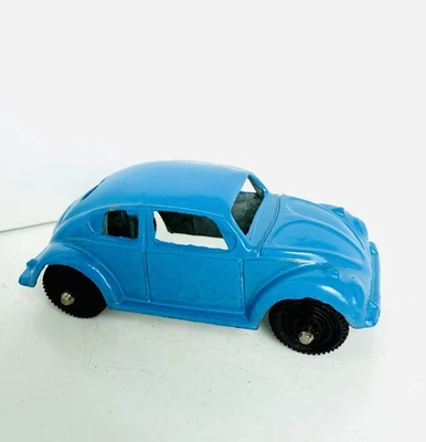 Vintage Marx Blue Diecast Volkswagon 1960s Made in Hong Kong 2” Pressed Steel VW - Image 1 of 4